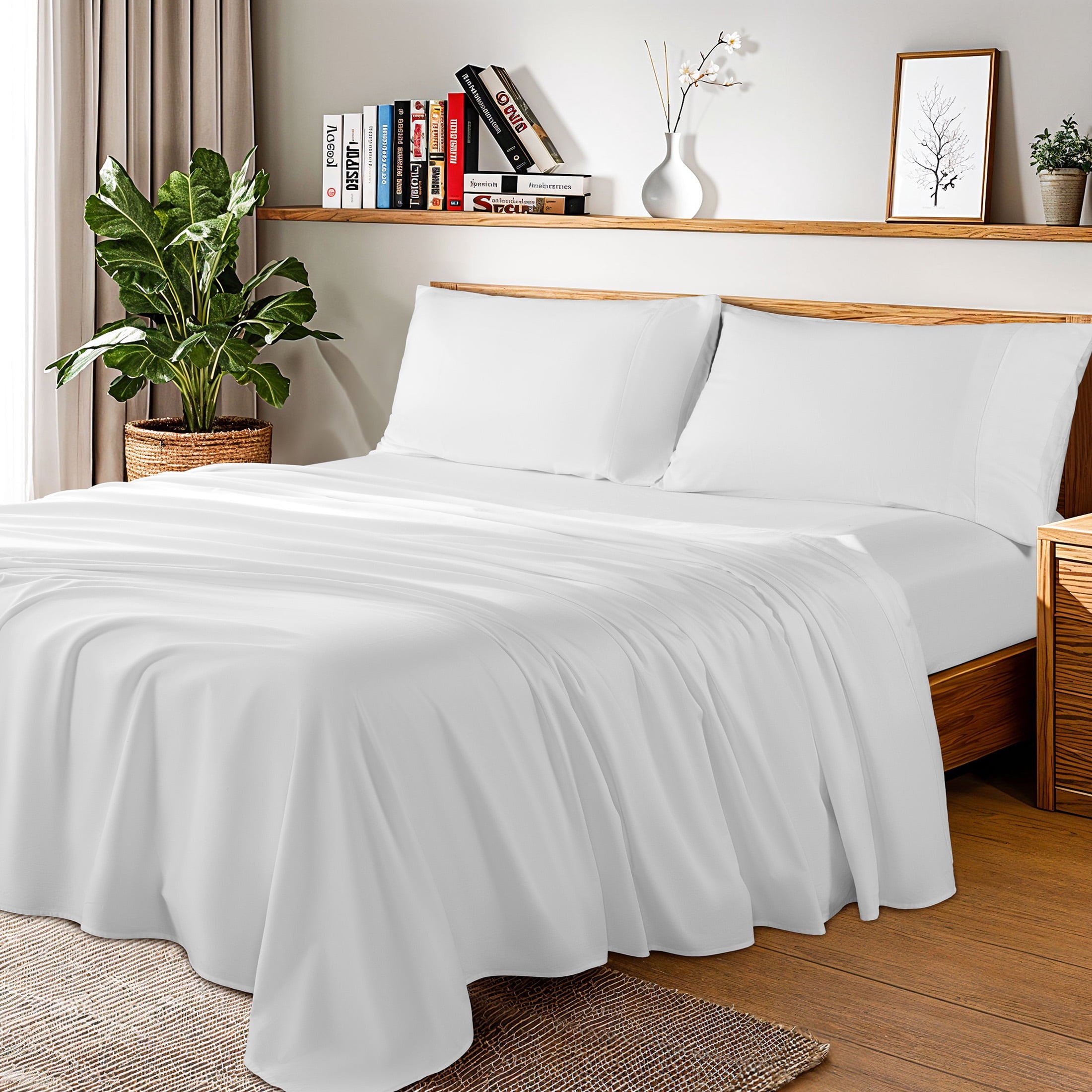 Baauye 100 Cotton Sheet Set 1000 Thread Count Durabl