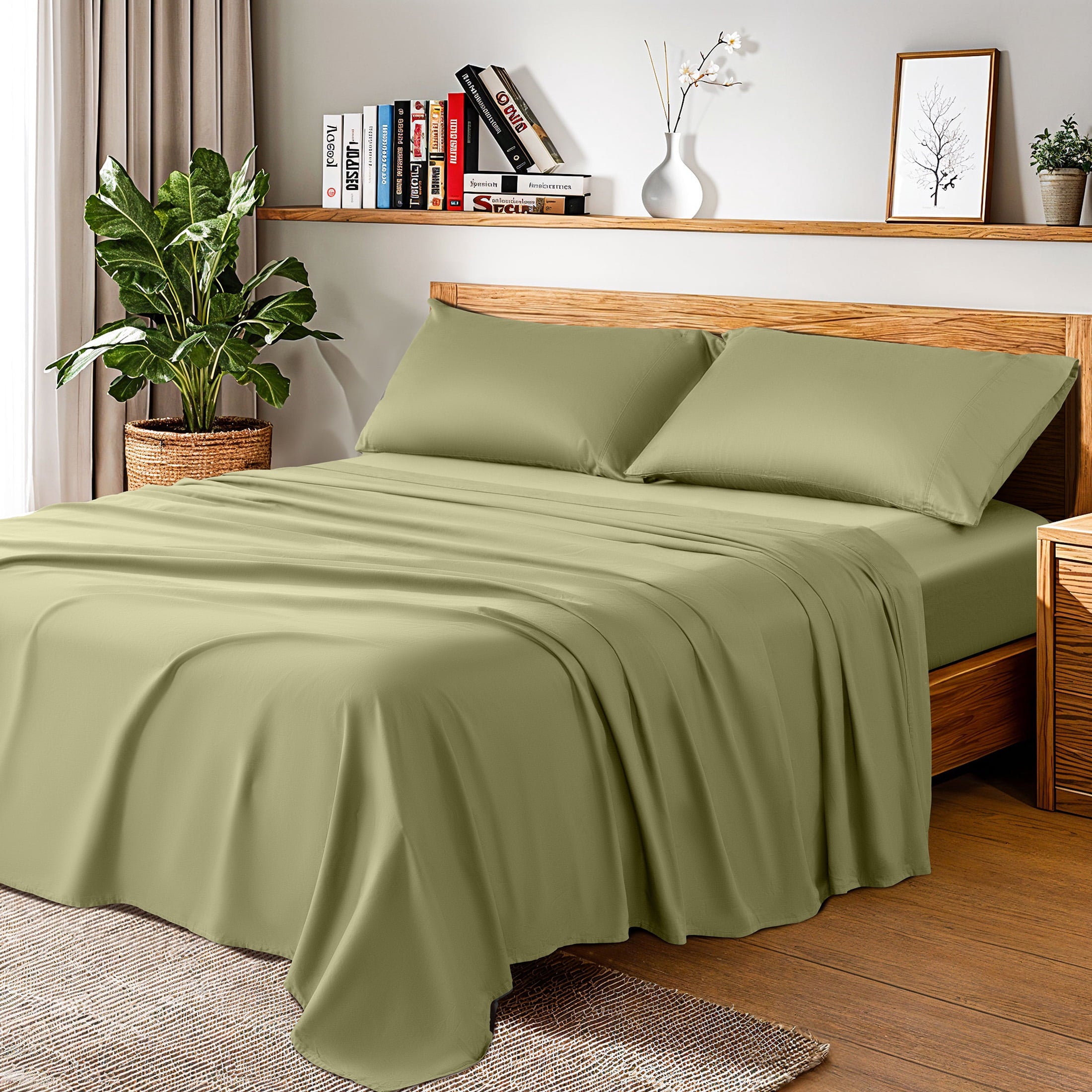Baauye 100 Cotton Sheet Set 1000 Thread Count Durabl