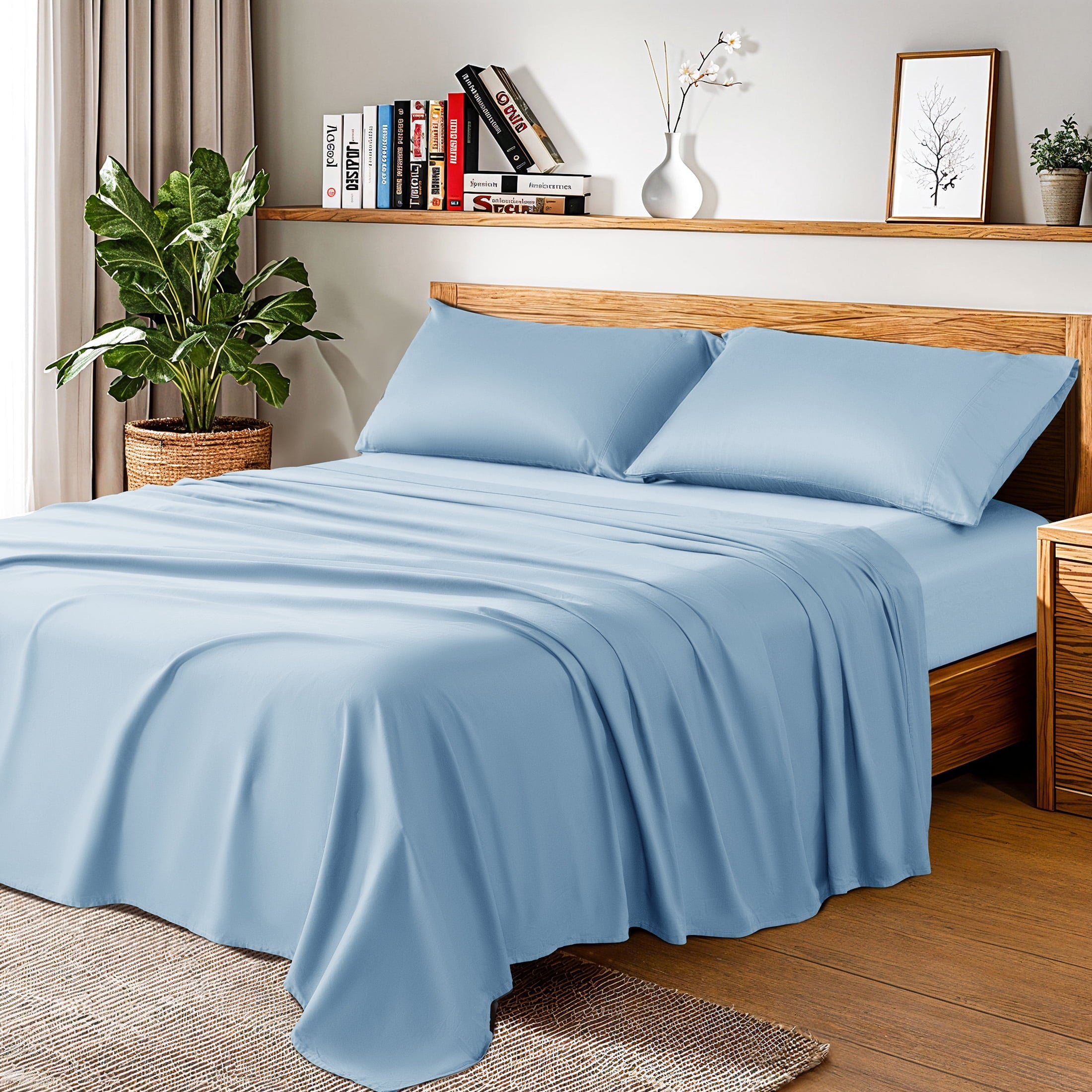 Baauye 100 Cotton Sheet Set 1000 Thread Count Durabl