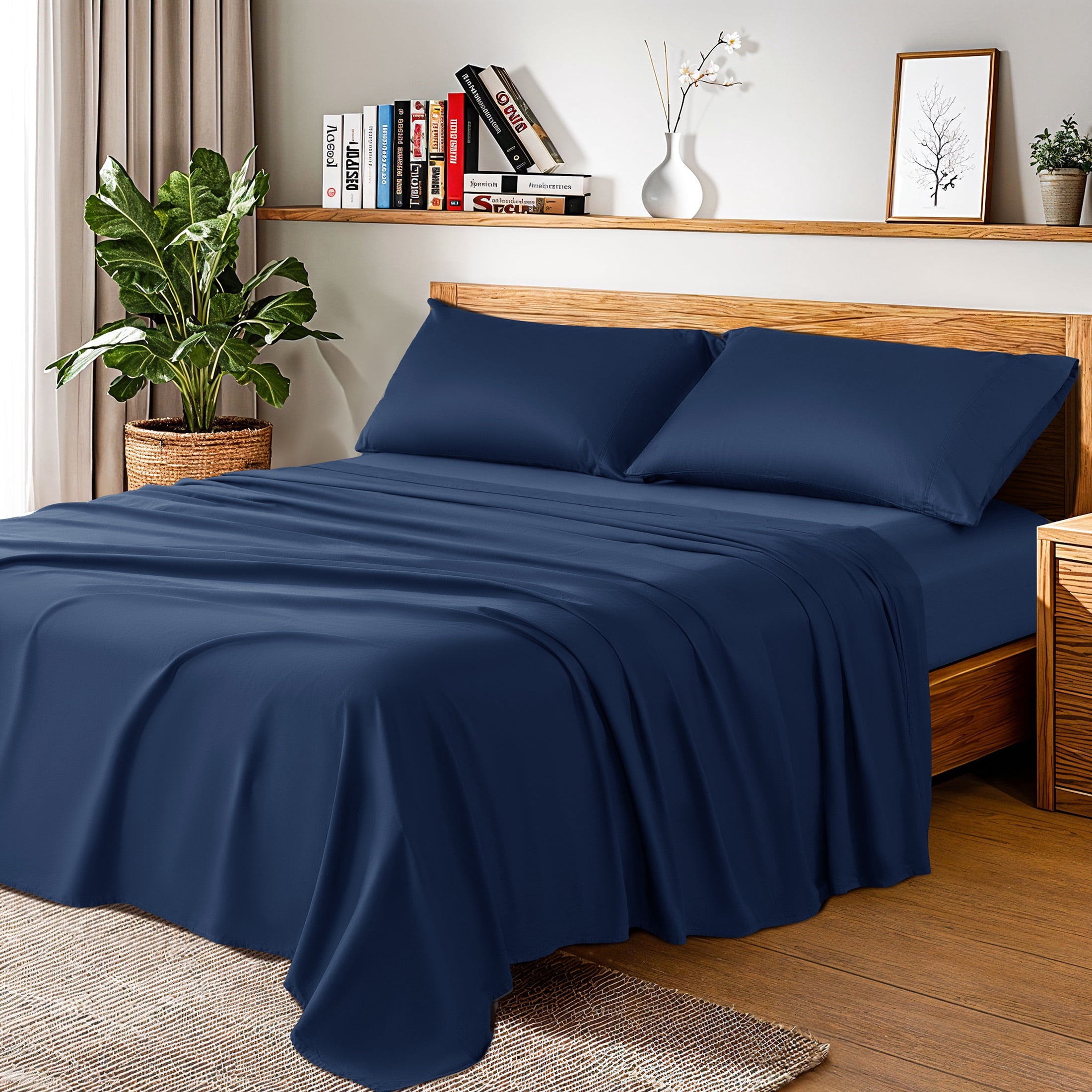 Baauye 100 Cotton Sheet Set 1000 Thread Count Durabl