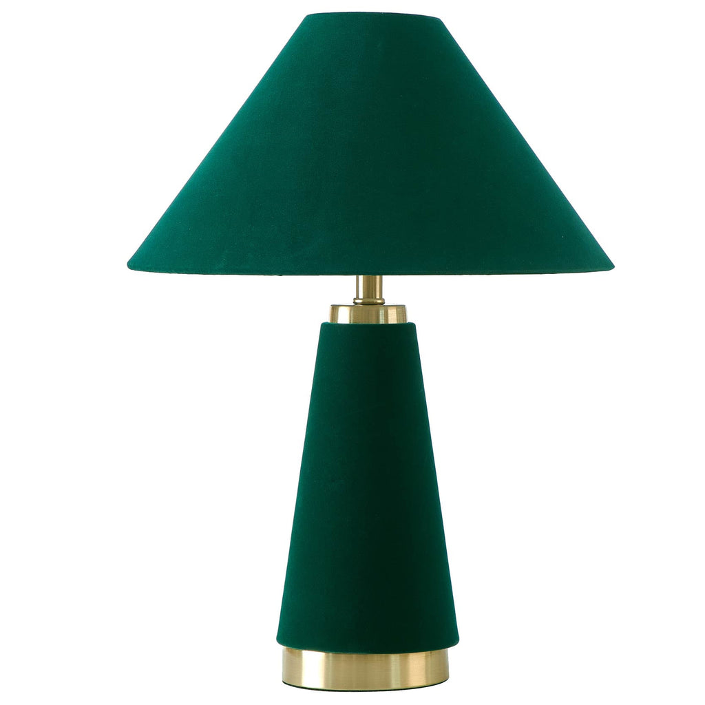 June Beautiful Rose Pink Velvet Table Lamp by Drew Barrymore, 19" H
