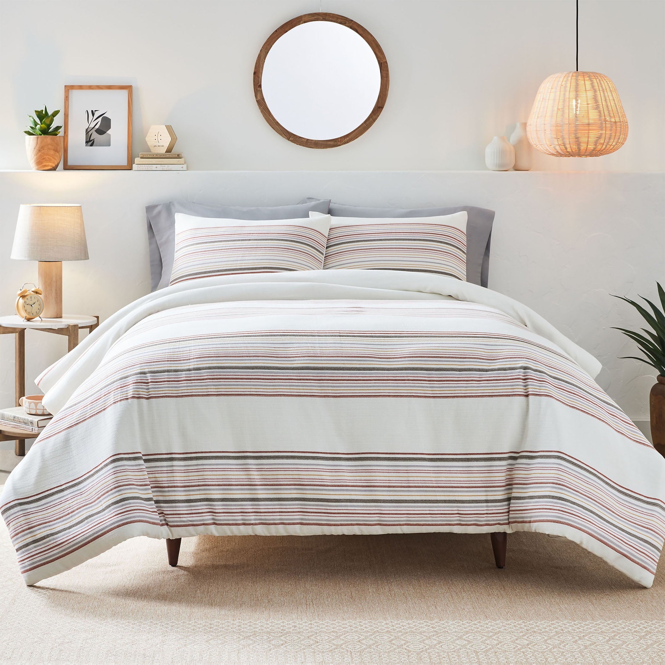 Better Homes Gardens 3 Piece Red Yarn Dye Stripe Com