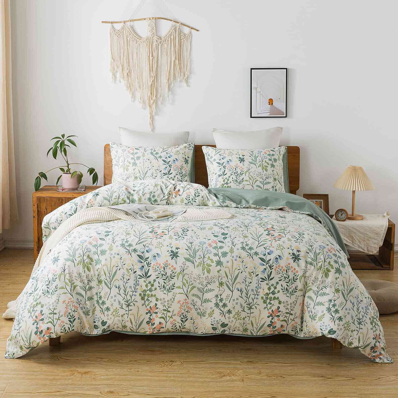 Honeilife 3Pc Duvet Cover King Size 100 Cotton Comf