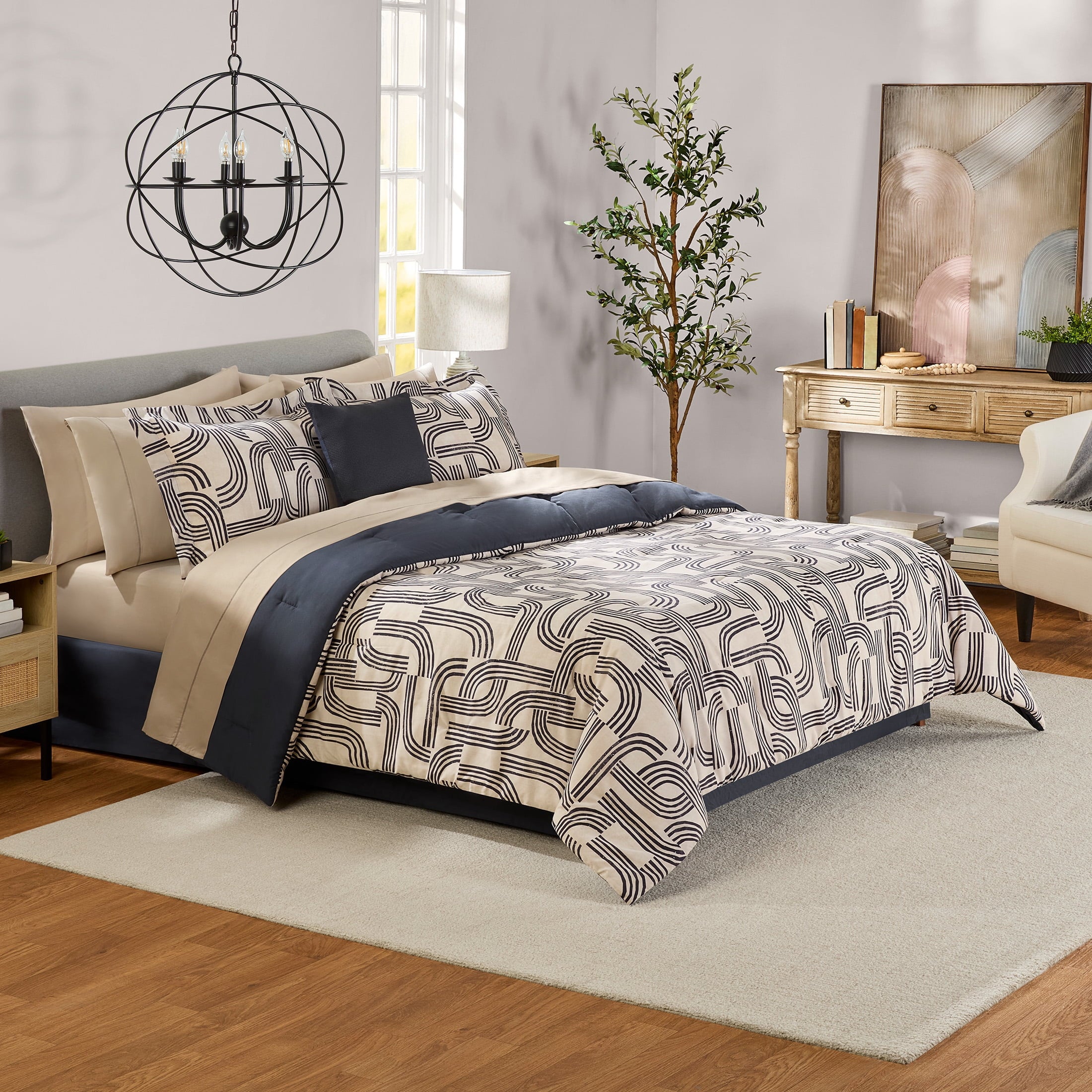 Mainstays All In One Reversible Comforter And Sheet