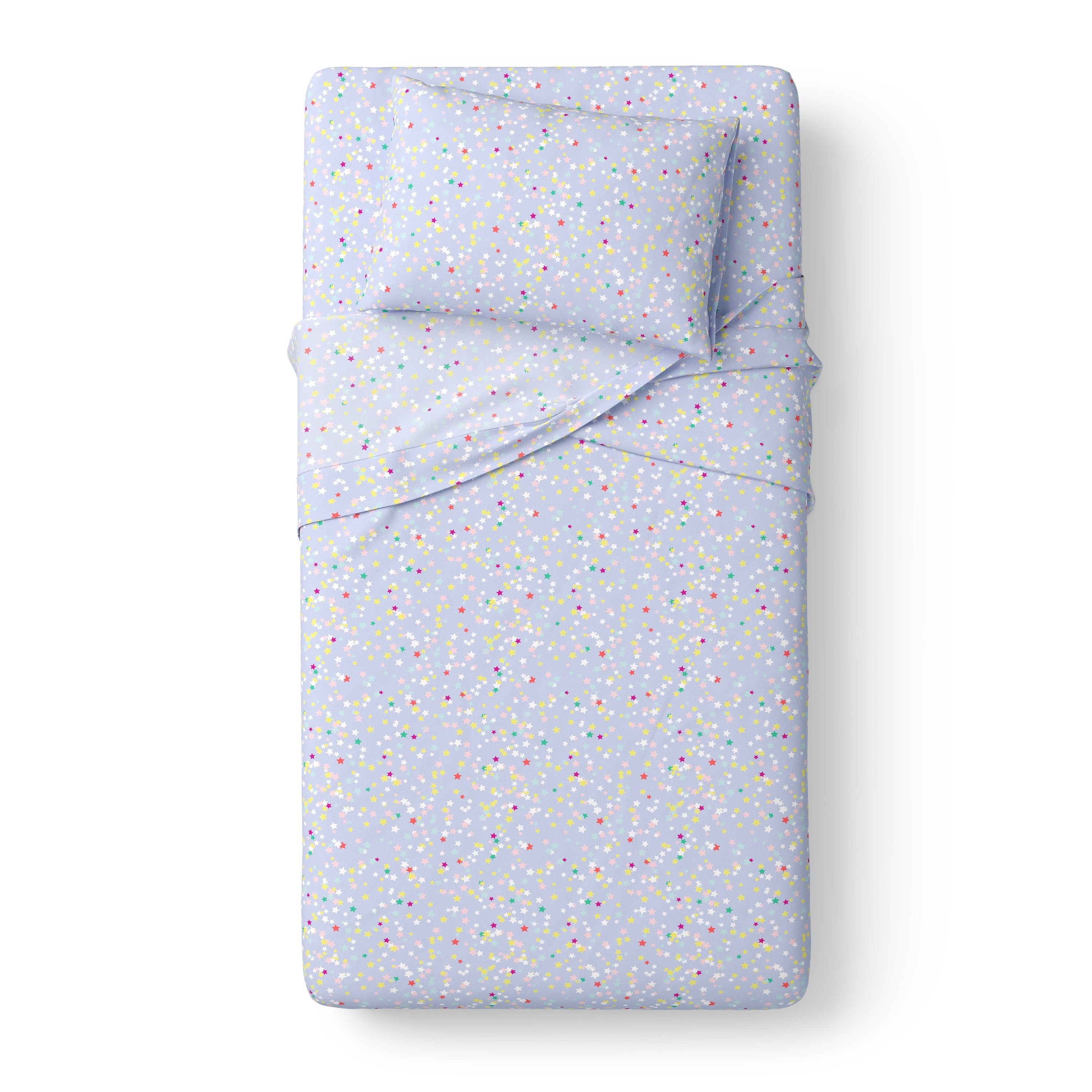 Mainstays Kids 100% Cotton Percale Bed Sheet Set
