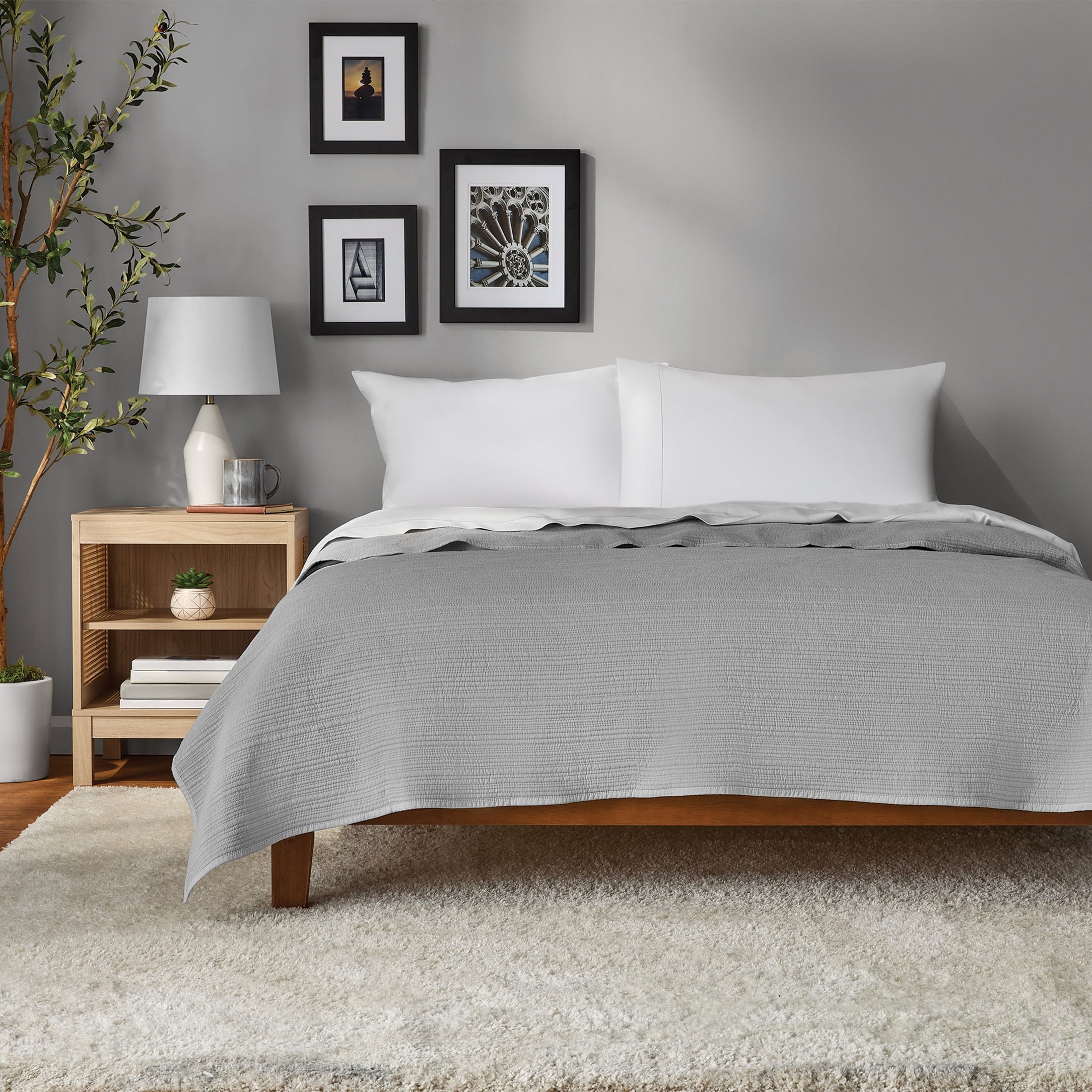 Mainstays Garment Washed Stripe Quilt