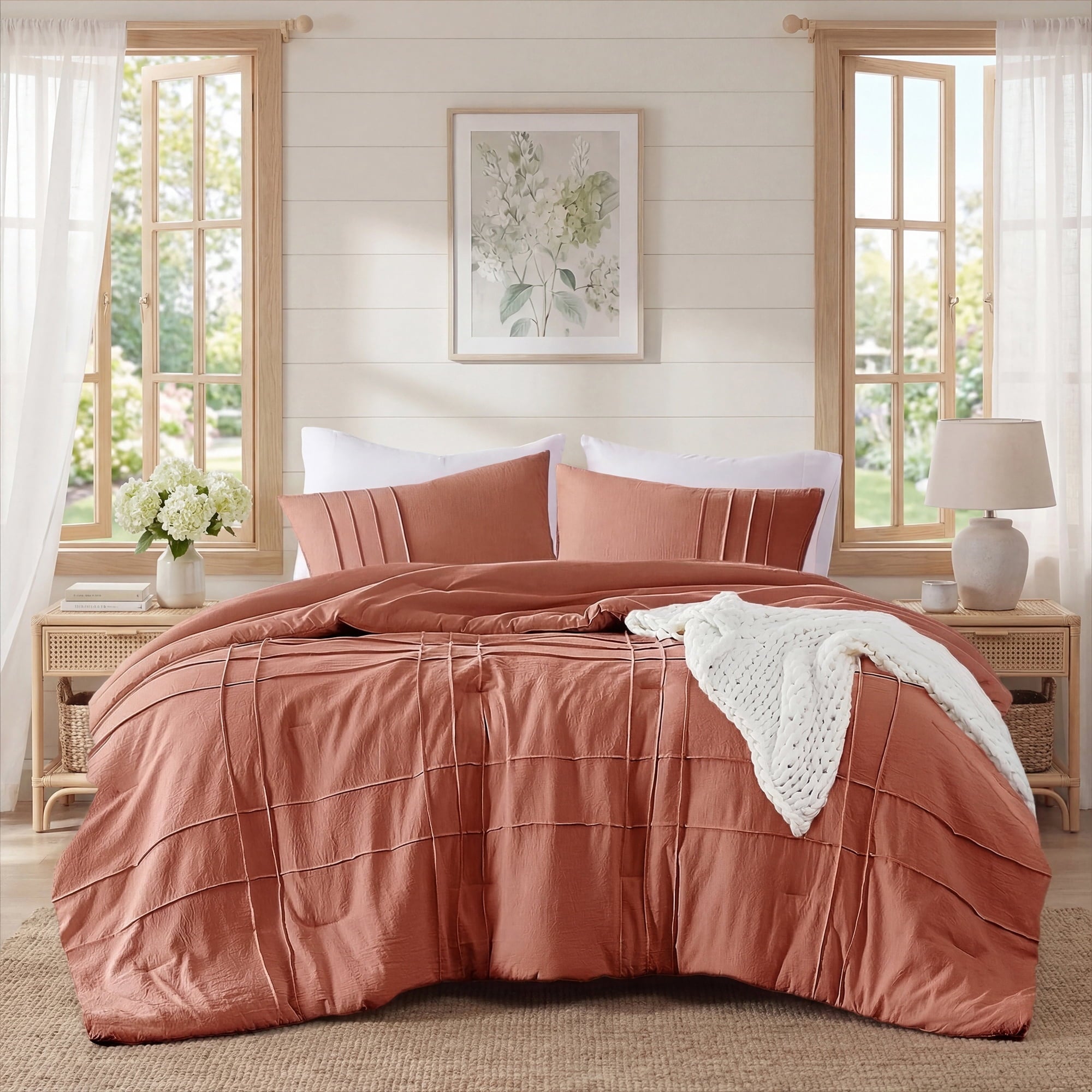 Regency Heights Queen Comforter Set Boho 3 Piece Pin