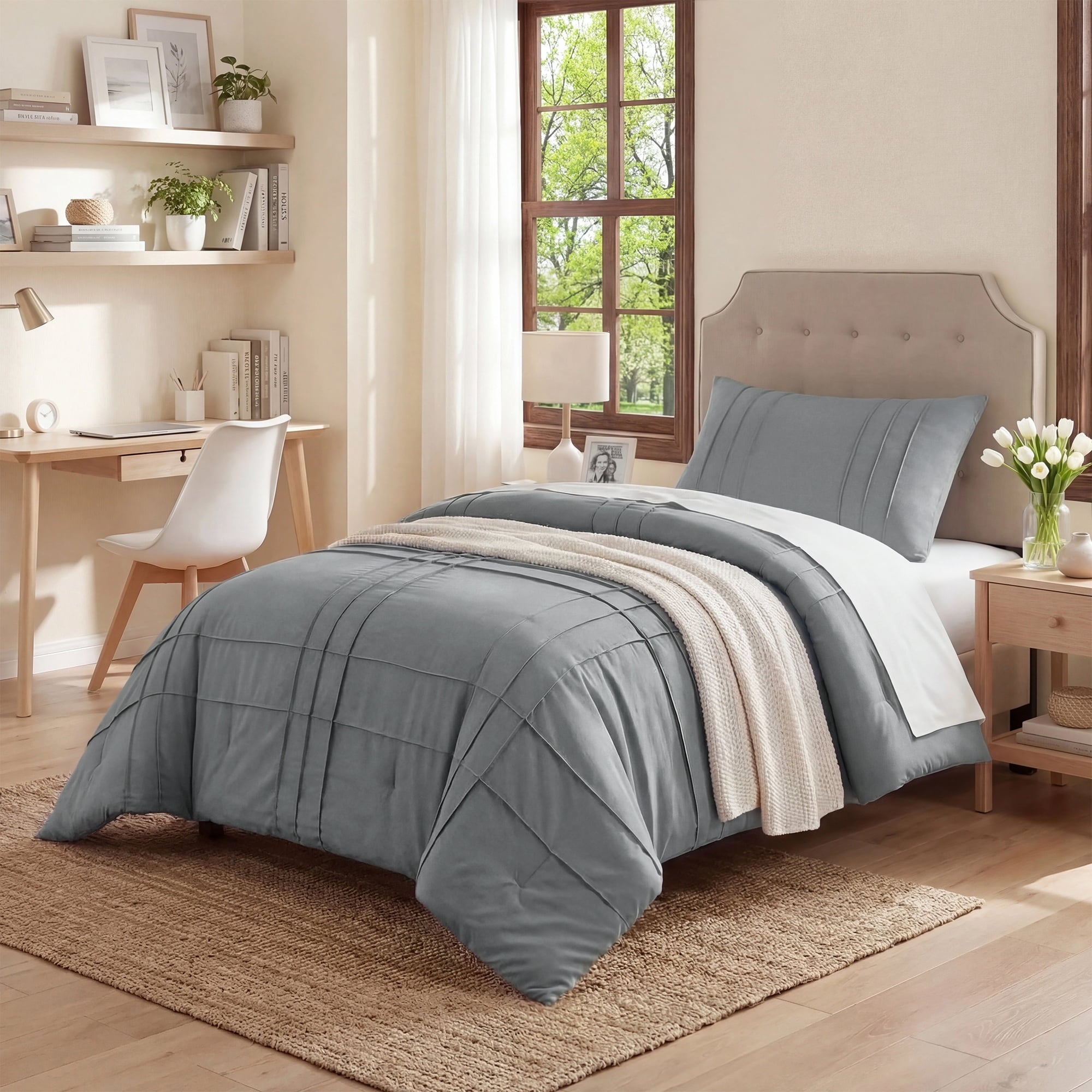Regency Heights Queen Comforter Set Boho 3 Piece Pin