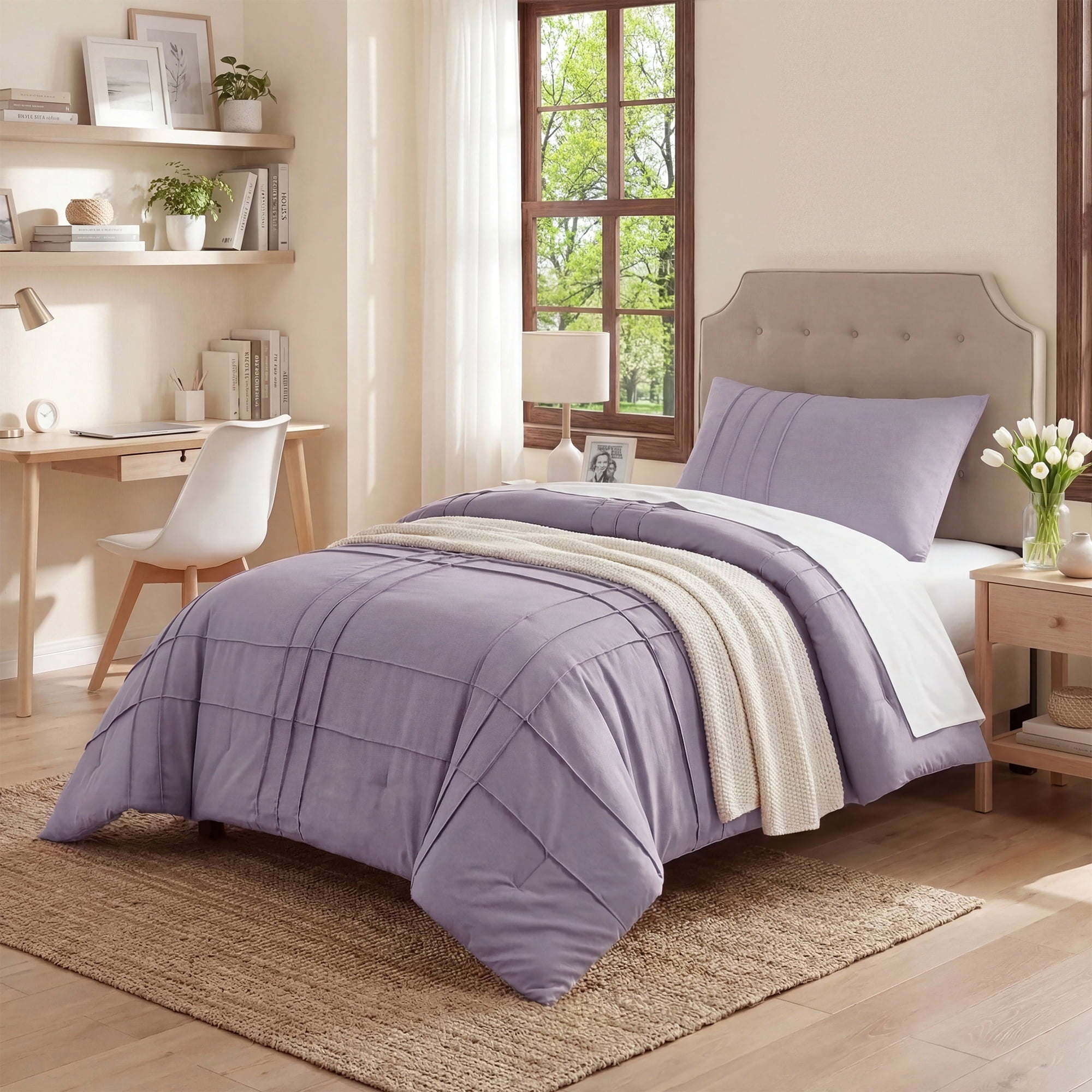 Regency Heights Queen Comforter Set Boho 3 Piece Pin