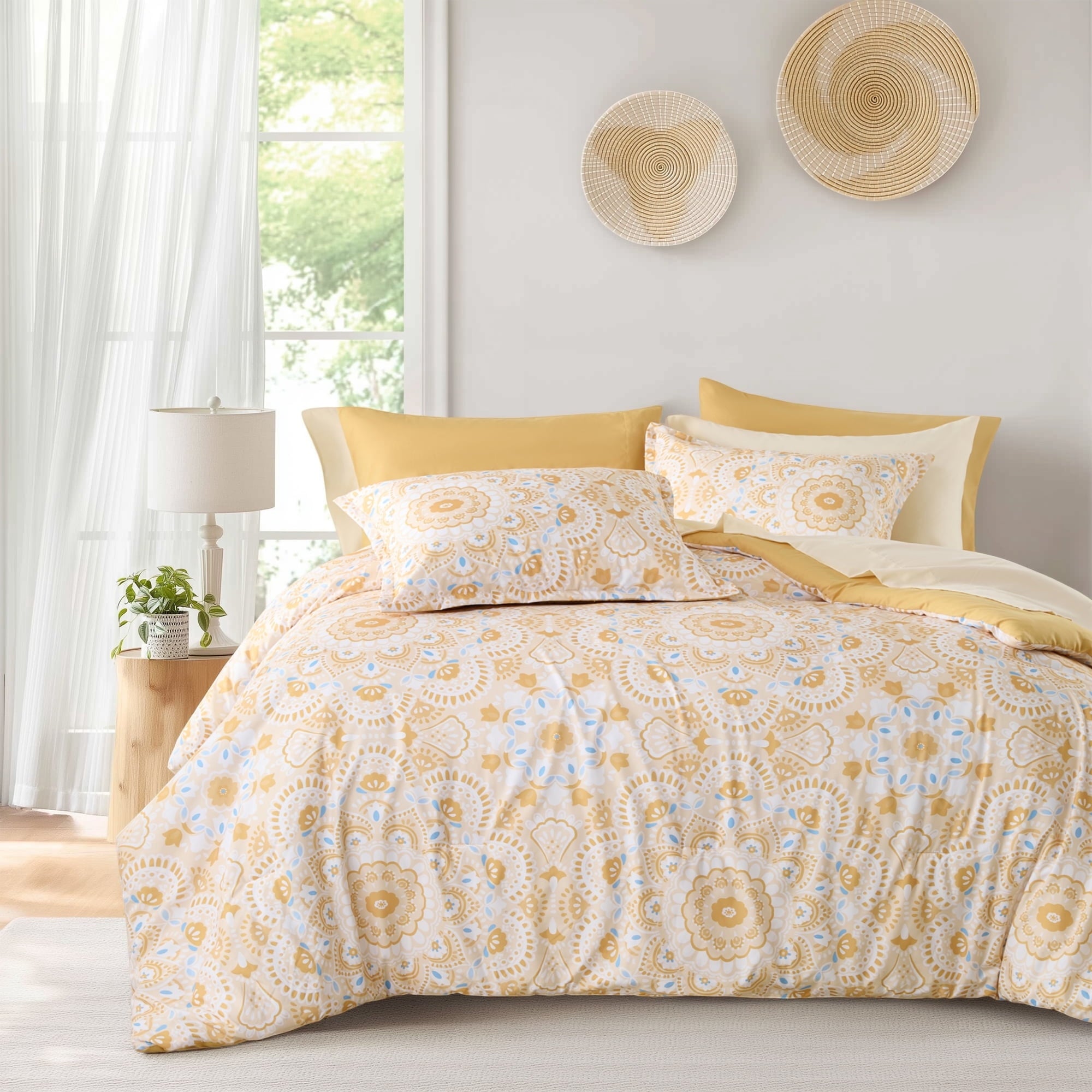 Regency Heights Queen Size Comforter Set 9 Piece Bed