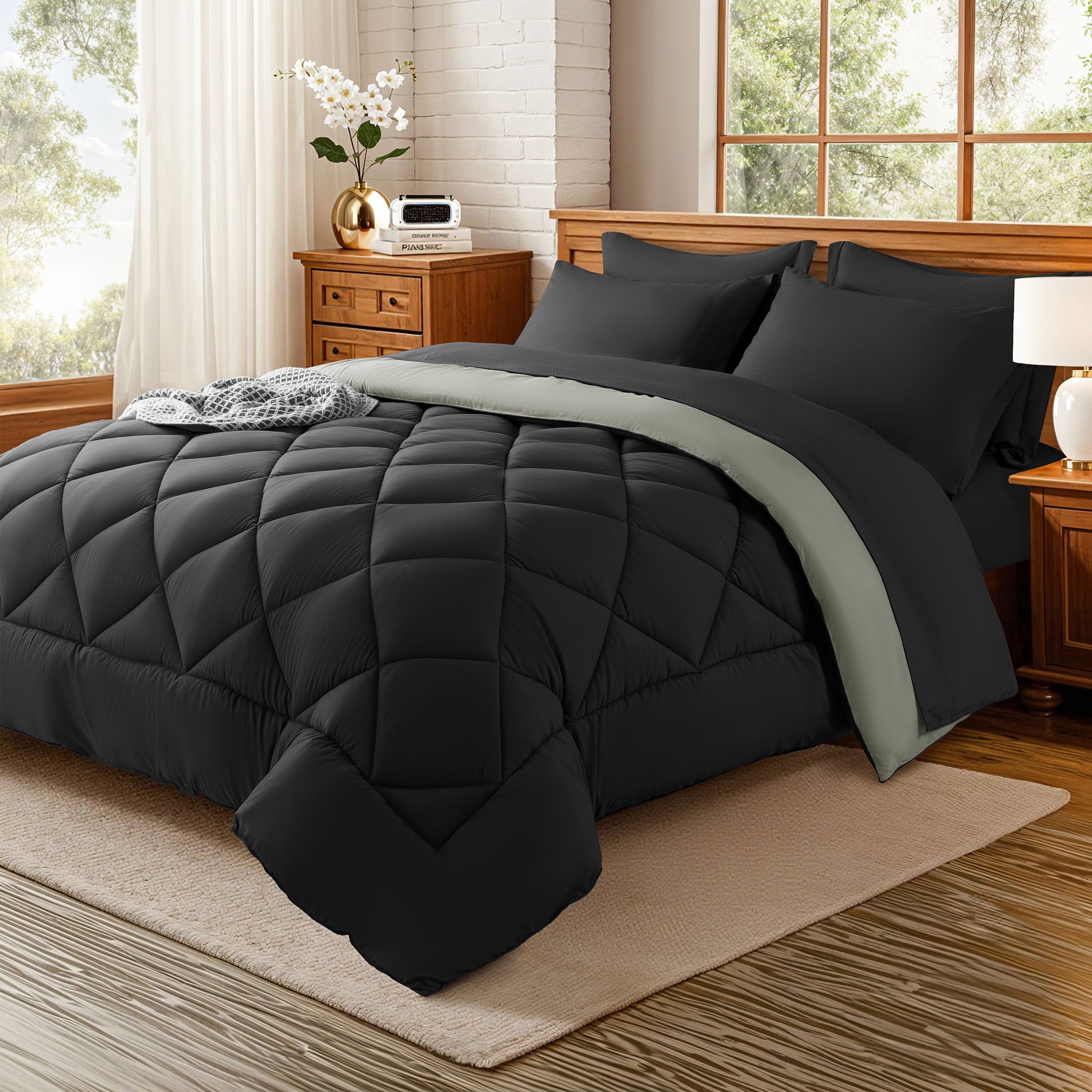 Sonoro Kate Queen Comforter Set Sage Green