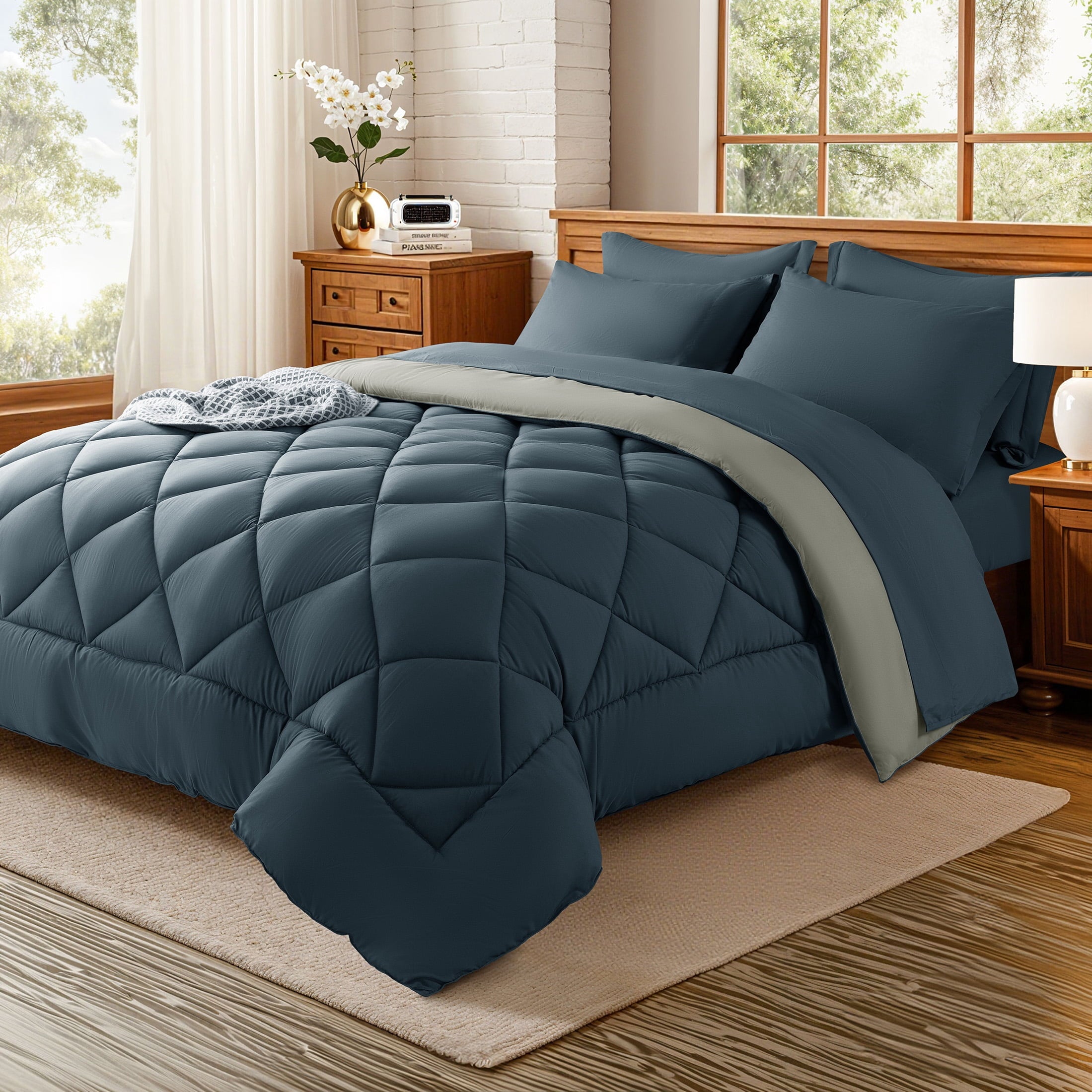 Sonoro Kate Queen Comforter Set Sage Green