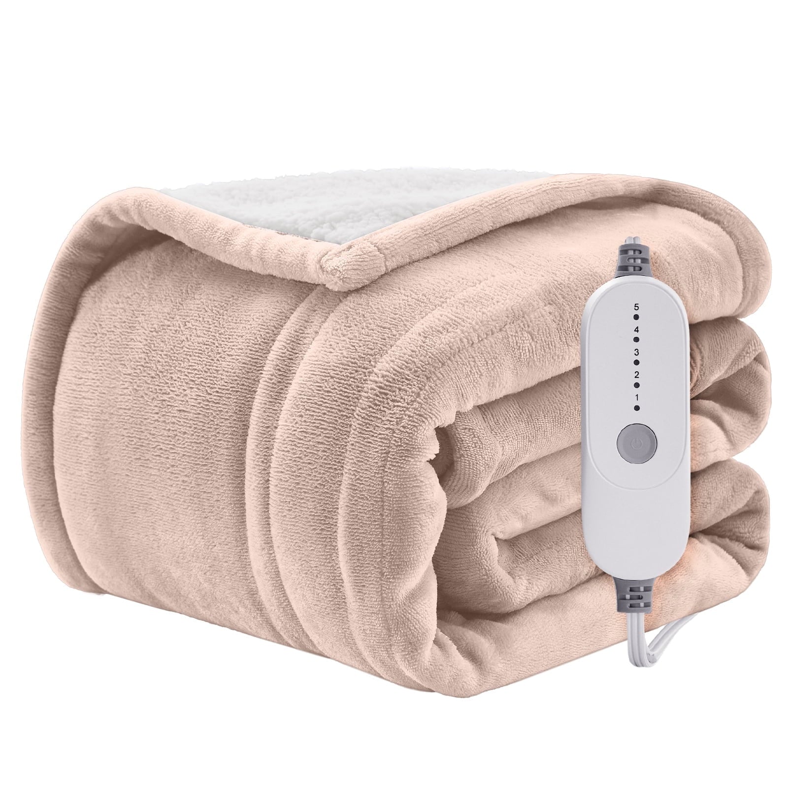 Wishead Electric Heated Blanket Throw Soft Flannel S