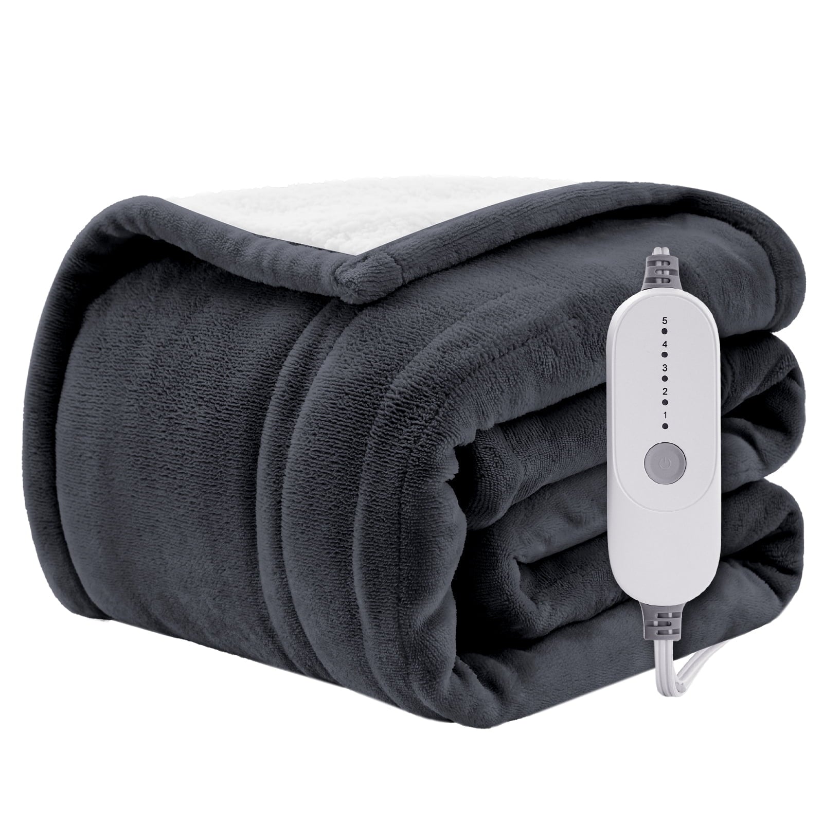 Wishead Electric Heated Blanket Throw Soft Flannel S