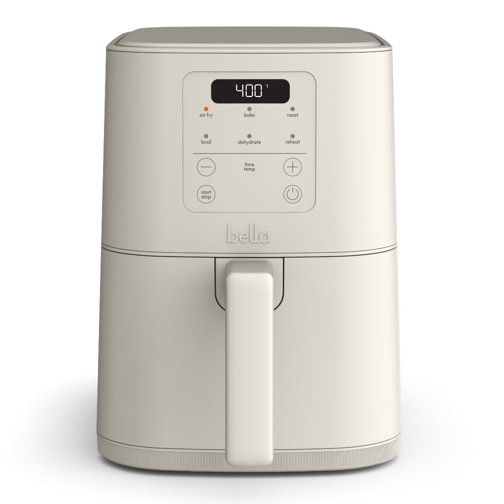 June Bella 4 Qt Slim Digital Air Fryer With Evergood™ Ceramic Nonstick Coating 6 Preset Cooking Options Oatmilk